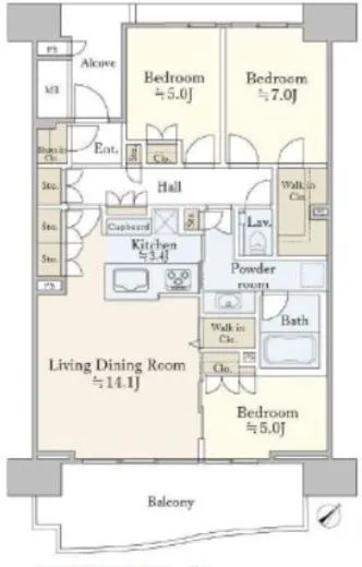HARUMI FLAG SEA VILLAGE (晴海フラッグ シーヴィレッジ) 18階 90.09㎡