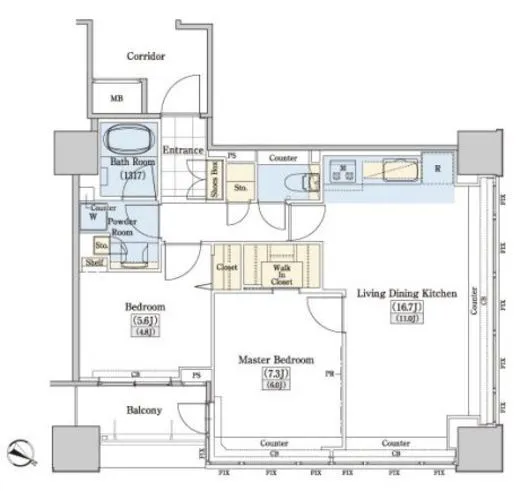 レジディアタワー上池袋（タワー棟） 1310