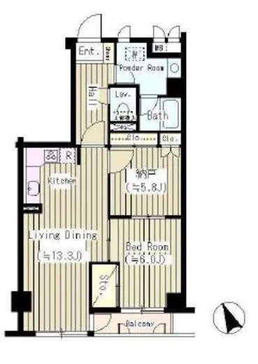 エステージ西早稲田 1階 60.99㎡