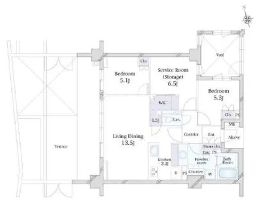 グランドメゾン目白坂テラス 1階 76.17㎡