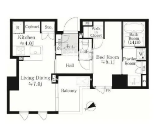 ザ・パークハウス高輪松ヶ丘 2階 45.47㎡
