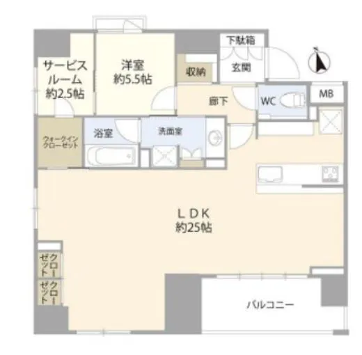グランスイート八丁堀 8階 74.04㎡
