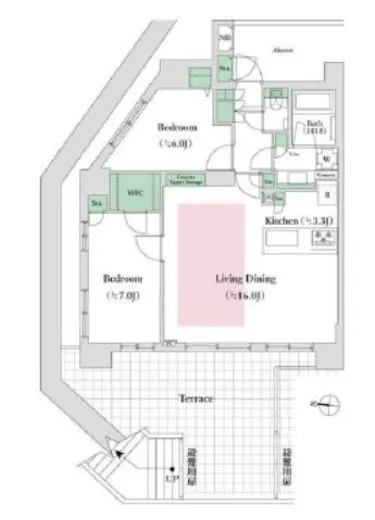 サンアリーナ市谷仲之町 地下1階 70.18㎡