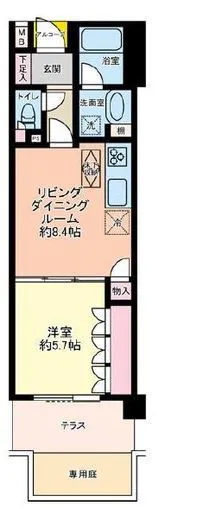 スカーラ渋谷松濤南 1階 35.47㎡