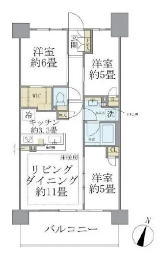 ブリリアシティ石神井公園アトラス 7階 65.4㎡