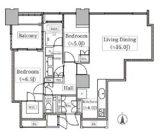 ワールドシティタワーズ ブリーズタワー 23階 72.55㎡