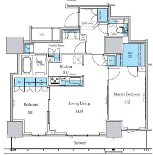 パークアクシス滝野川ラ ブリーズ 801