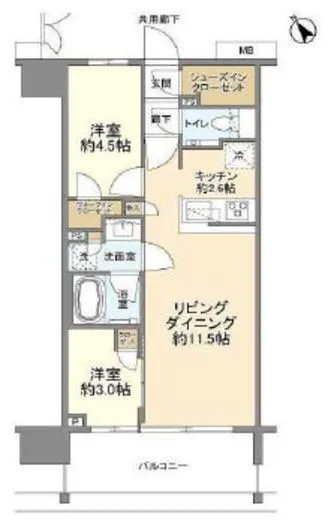 クレヴィア上野入谷 6階 48.65㎡