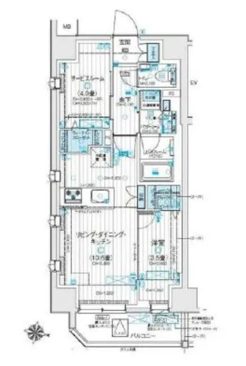 デュオステージ北千住Ⅲ 2階 44.16㎡