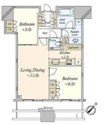 ＣＡＰＩＴＡＬ　ＧＡＴＥ　ＰＬＡＣＥ　ＴＨＥ　ＴＯＷＥＲ 46階 60.14㎡