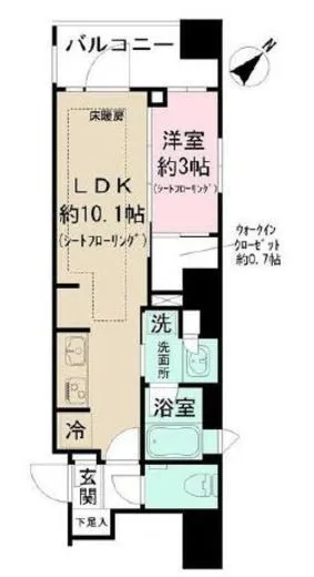 ピアース銀座レジデンス 3階 33.45㎡