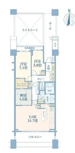 大森プロストシティレジデンス 22階 79.55㎡