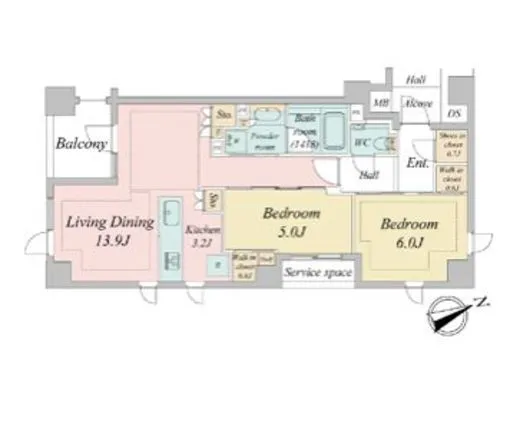ジオ市谷仲之町 4階 63.24㎡