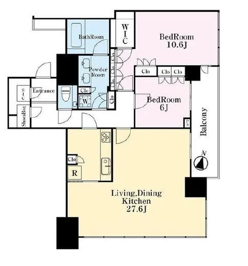 赤坂タワーレジデンス トップオブザヒル 33階 110.01㎡