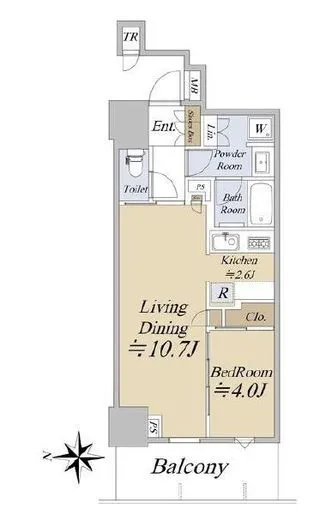 Ｂｒｉｌｌｉａ　Ｔｏｗｅｒ　池袋West 5階 44.71㎡