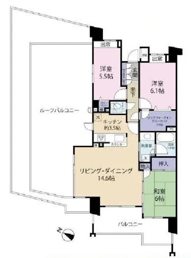 ザ・クレストリヴァシス 15階 80.32㎡