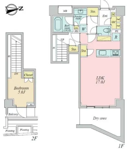 オープンレジデンシア広尾ザ・ハウス サウスコート 1階 60.74㎡
