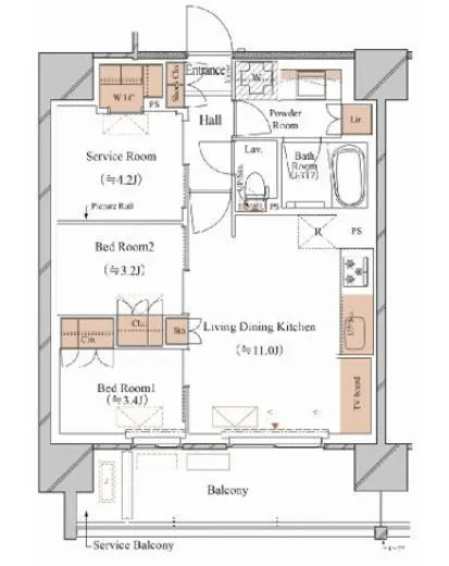 ブランシエスタ木場 704