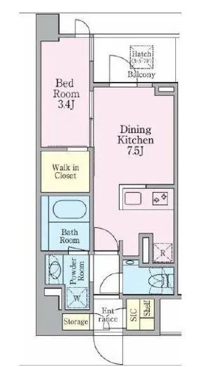 グランリビオ芝大門 5階 32.19㎡