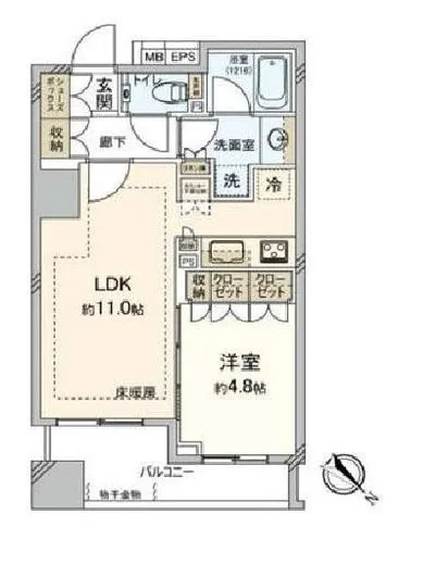 ザ・パークハウスアーバンス東五反田 14階 40.14㎡
