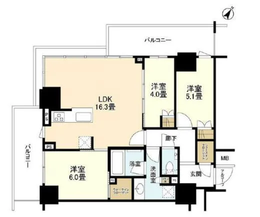 ルフォン ザ・タワー大塚 13階 71.16㎡