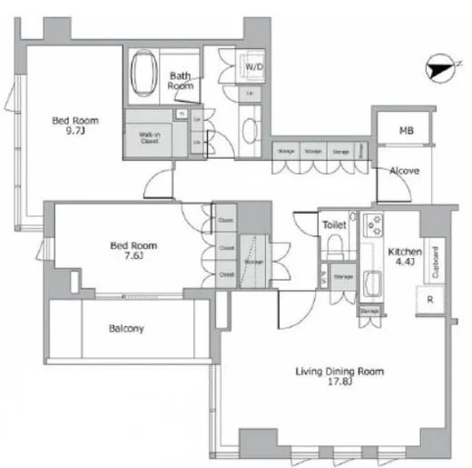 ブランズ六本木飯倉片町 3階 96㎡