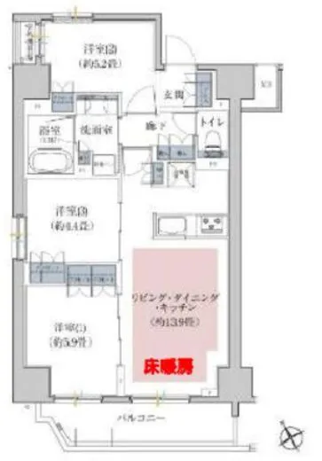 リビオ板橋駅前 9階 64.61㎡