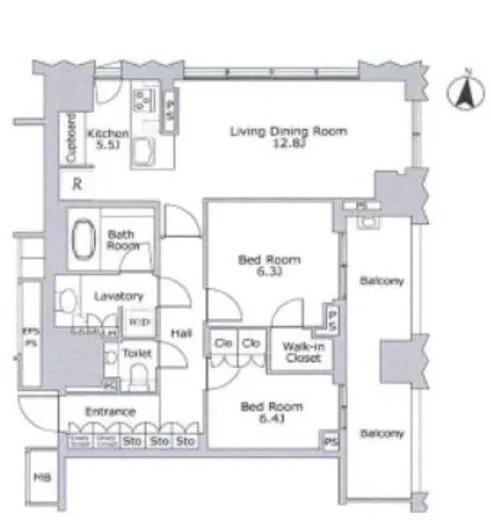 ブランズ千代田富士見 5階 72.96㎡