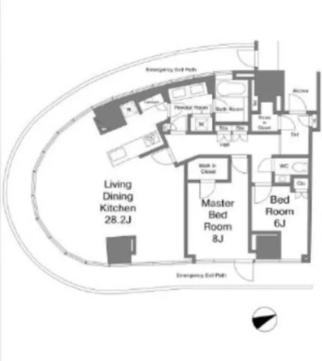 パークコート青山ザ・タワー 4階 100.06㎡