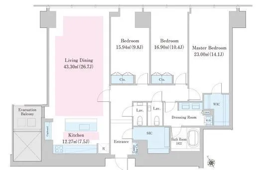 セントラルパークタワー・ラ・トゥール新宿ファースト 2609