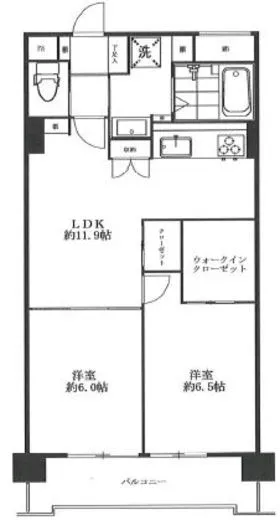 グランドパレス田町 10階 54.45㎡