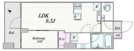 ピアース銀座レジデンス 9階 30.29㎡