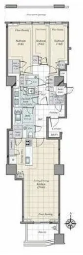 三田ガーデンヒルズ　パークマンション 8階 125.32㎡