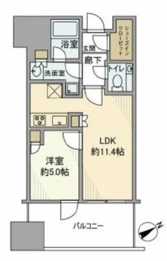 麻布台ヒルズレジデンスB 7階 44.22㎡