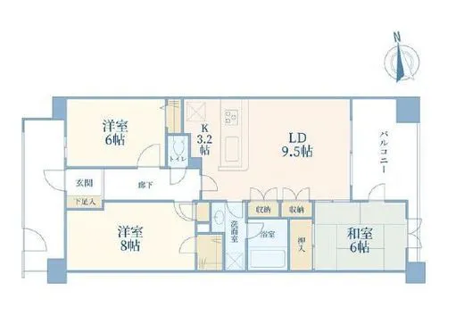 グランシティ祐天寺 4階 72.07㎡