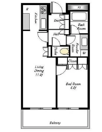 パークタワー目黒 15階 47.67㎡