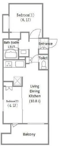 クレストコート吾妻橋レジデンス 9階 46.23㎡
