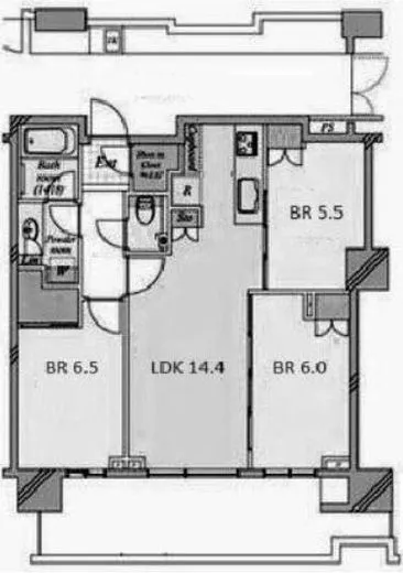 HARUMI FLAG SKYDUO PARK VILLAGE (晴海フラッグ スカイデュオ パークヴィレッジ) 38F1