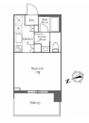 Ｂｒｉｌｌｉａ　Ｔｏｗｅｒ　浜離宮 17階 25.49㎡