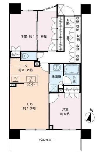 グローリオ清澄白河 7階 68.6㎡