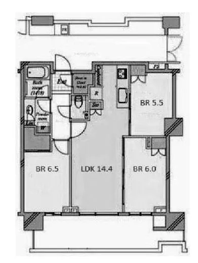 HARUMI FLAG PARK VILLAGE (晴海フラッグ パークヴィレッジ) 38階 70.14㎡