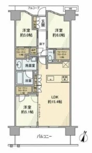 ジオ板橋大山 6階 72.16㎡