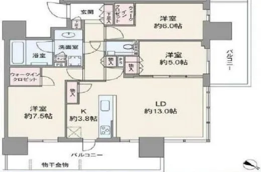 シティタワーズ東京ベイセントラル 19階 79.88㎡