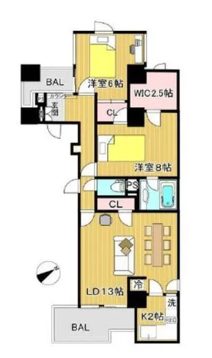 ファーロ南青山 8階 83.66㎡