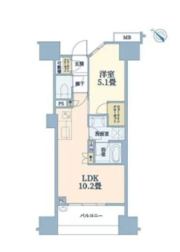 ザ・マジェスティコート目黒 6階 37.73㎡