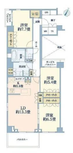 ブランズ牛込神楽坂 2階 89.86㎡