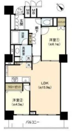 日暮里アインスタワー 8階 66.44㎡