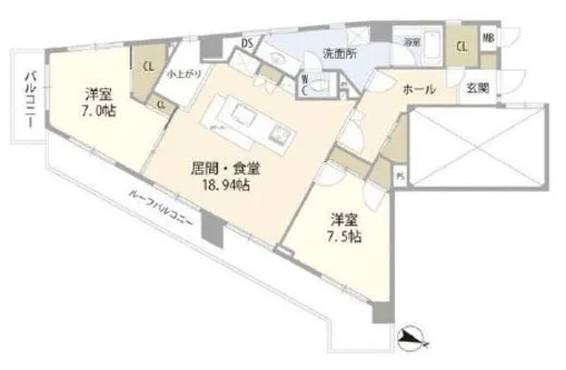 サンビューハイツ五番町 8階 81.86㎡