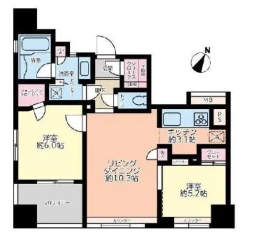 ウィルローズ日本橋浜町 10階 56.94㎡