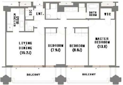 麻布台ヒルズガーデンプラザレジデンス 6階 117.26㎡